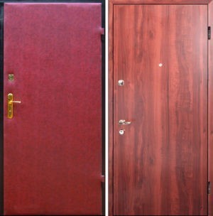 Входная металлическая дверь винилискожа + ламинат СП294